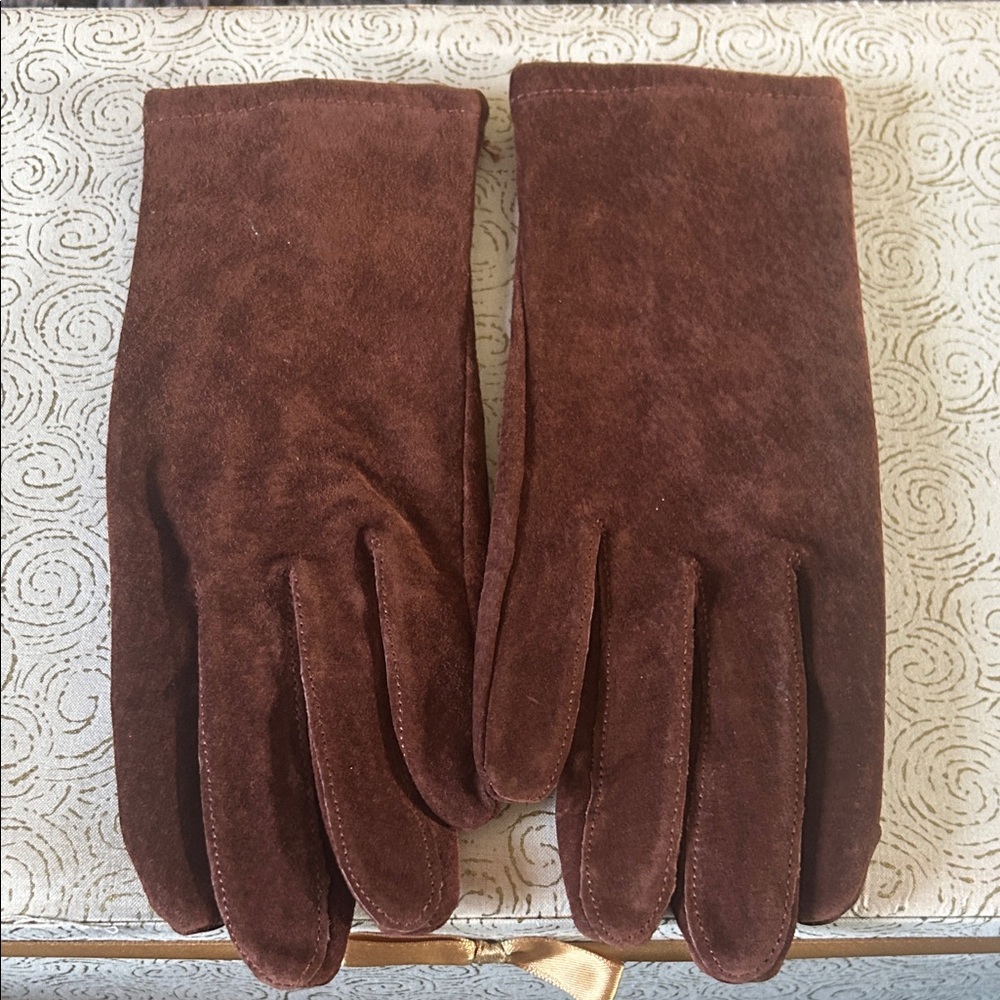 Grandoe Brown Suede Gloves